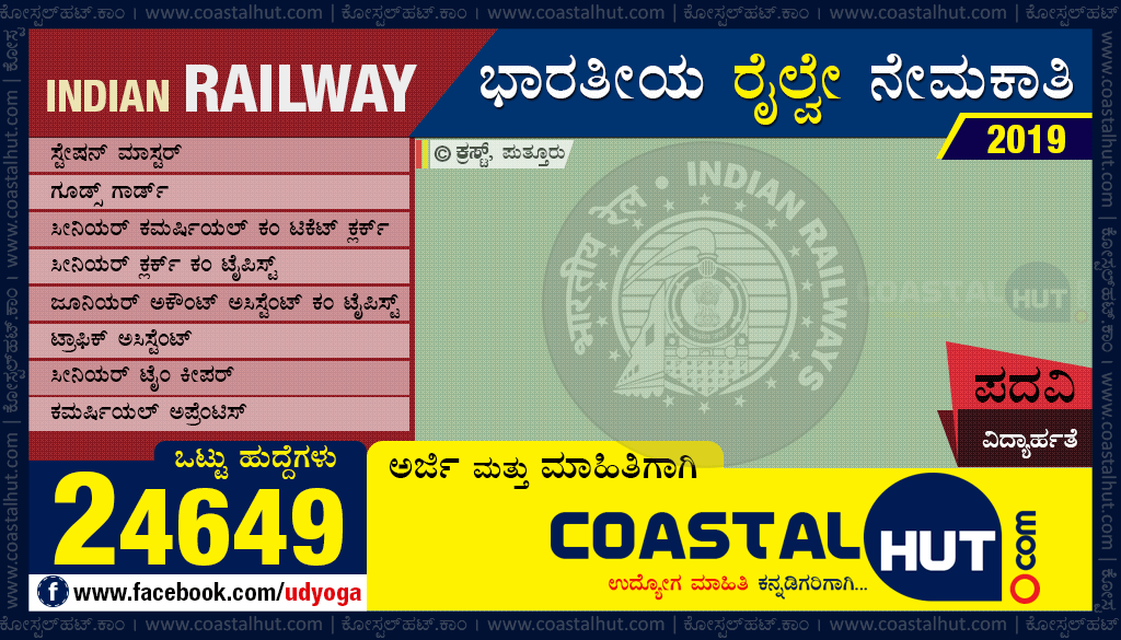 Indian Railway Recruitment 2019 : Non-Technical Posts [NTPC] for Graduates